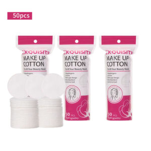 Wholesale Organic Cotton Makeup Remover Pads 50pcs – Soft Facial Cleansing